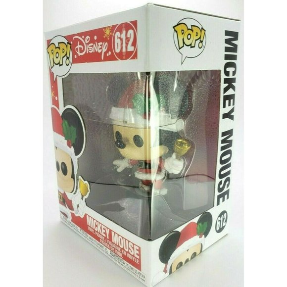 Funko 612 Santa MICKEY MOUSE Ringing Christmas Bell Disney   2019 NEW Unopened - Picture 9 of 11
